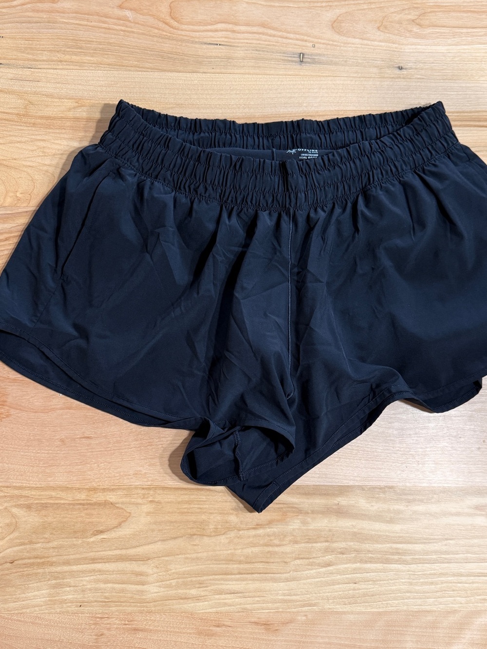 aerie Black Athletic Running Shorts